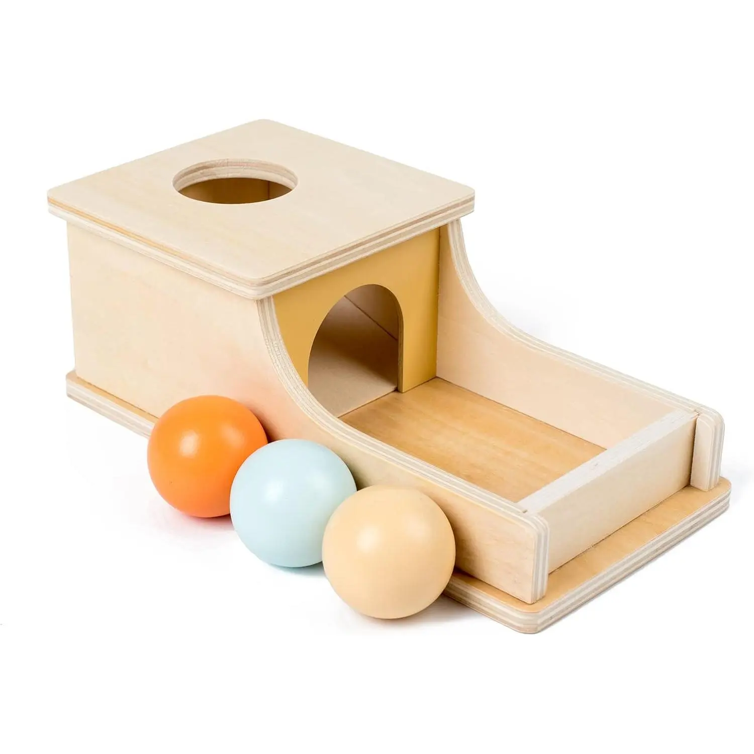 Montessori Toys for Babies 6-12 Months Object Permanence Box Wooden Ball Drop Toy Play for 6 Month 1 2 3 Year Old Toddlers Infant Early Age Toyfidget toys