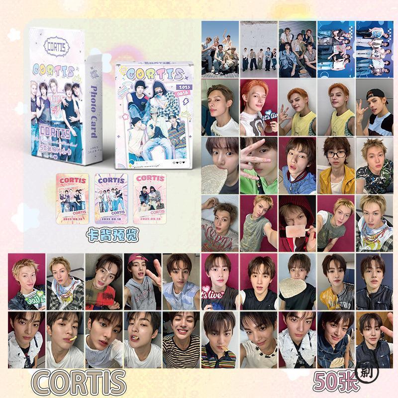 50Pcs/Set Laser Card Kpop Idol CORTIS JAMES JUHOON MARTIN SEONGHYEON KEONHO Printd Photocards Fans Gift