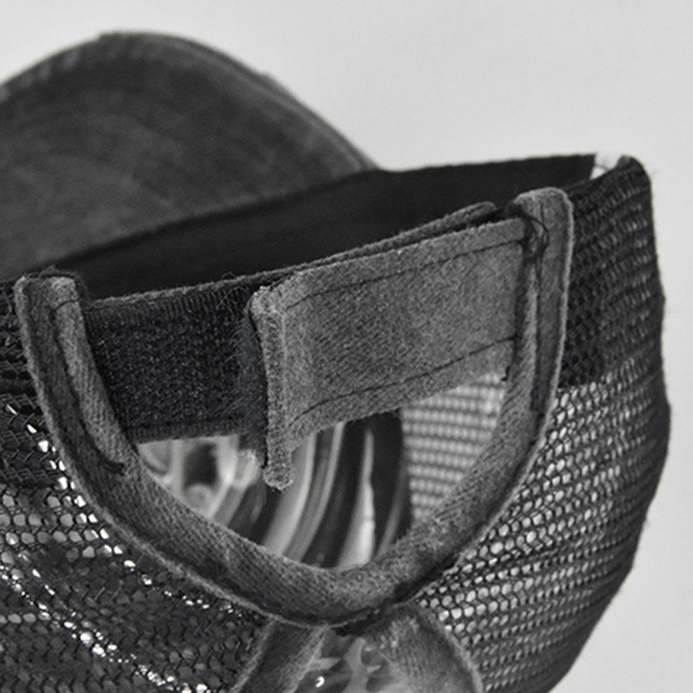 Ponytail hat with embroidery, European and American trendy cap, open-top baseball cap, ponytail cap, distressed baseball cap, versatile sun hat