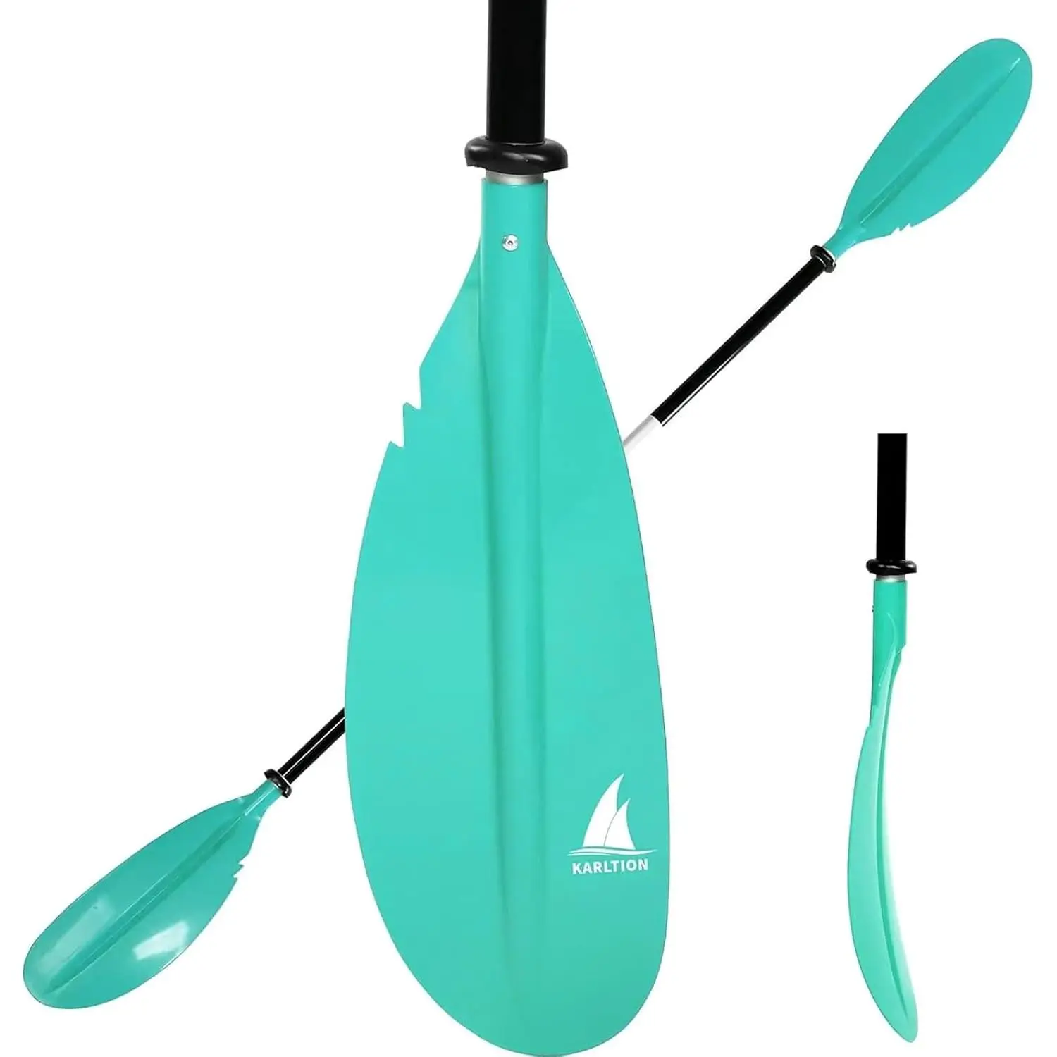 Kayak Paddle - Adjustable 2 Pieces Aluminum Alloy Shaft with Glass Fiber Blade for Surfing,Oar Fishing Easy Packable Travel