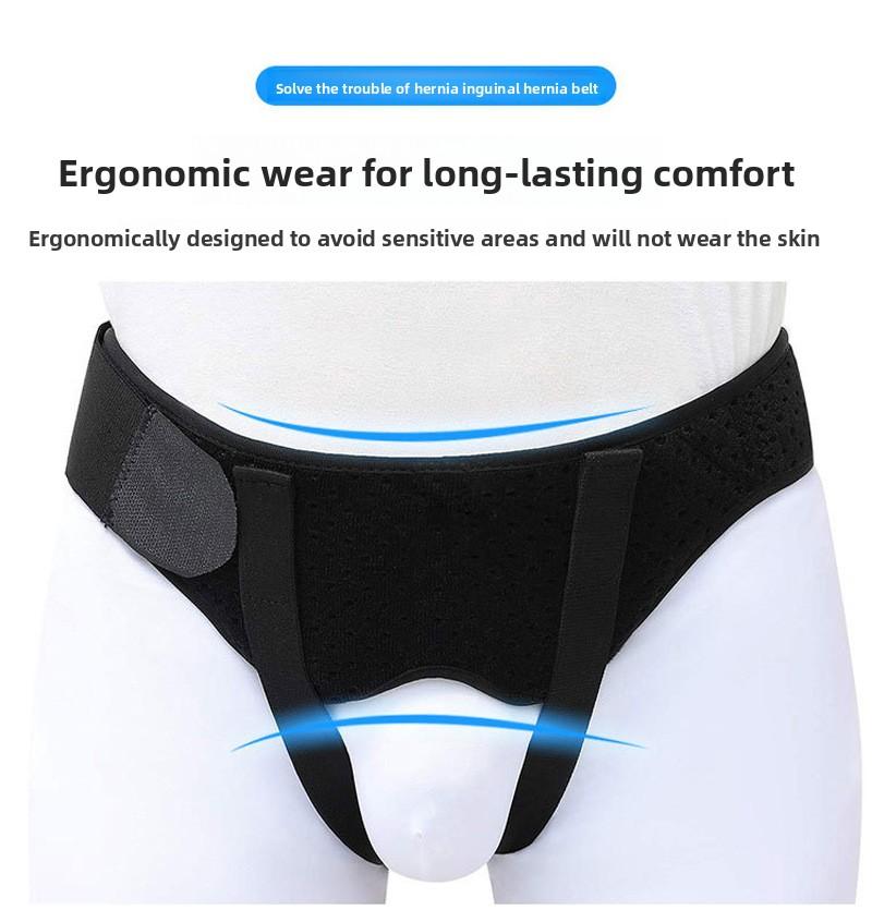 Adult inguinal hernia belt, small intestinal hernia oblique hernia fixation belt, intestinal hernia waist belt, adjustable protective fixation waist belt