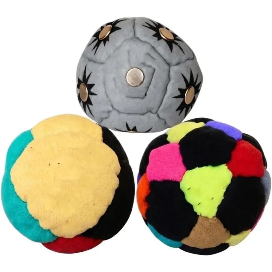 2026 New Unisex Soccer Hackys Footbag Sacks - Soft Plush Fleece Juggling Sports Toys - Durable Vibrant Gear for Adults