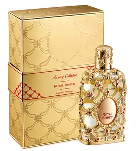 Royal Amber Eau de Parfum Spray 80ml (2.7 oz) Long Lasting Amber Woody Fragrance with Aromatic Citrusy and Floral Notes Unisex Perfume for Daily Wear Gift For Women And Men