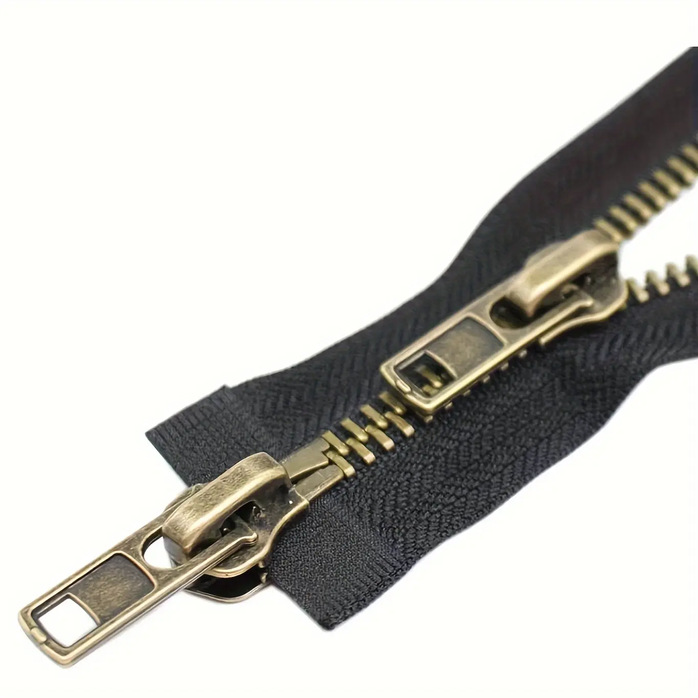 1pc Size 8 Two-Way Open-End Y-Teeth Jacket Zippers 20/24/28/30/32 Inches, Suitable for Jacket Sewing
