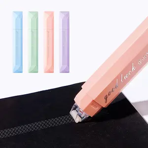 Four-piece tape, suitable for scrapbooking, easy to operate, double-sided tape roller, suitable for handicrafts, adhesive tape, suitable for scrapbooking, gift packaging and photo pasting.