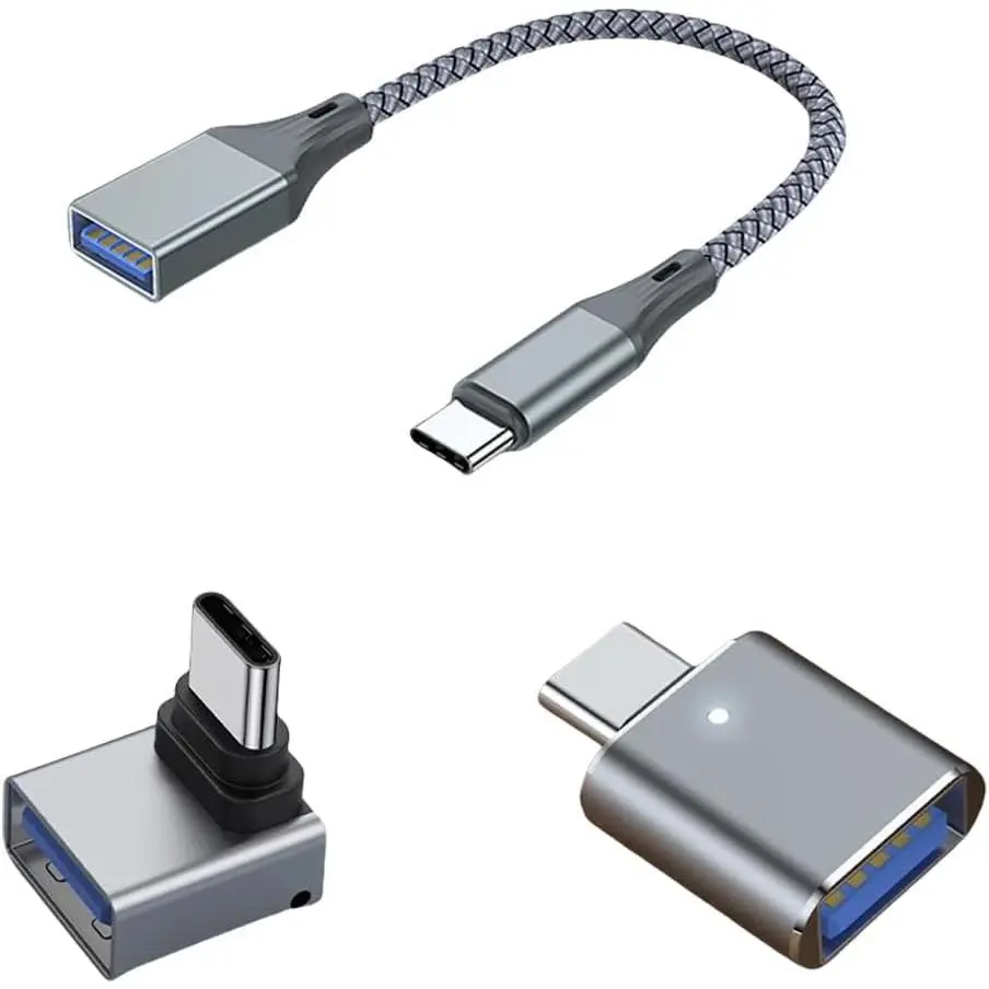 3 count Upgraded USB C to USB Adapter,  Data Transfer, USB Converter,USB C Male to USB 3.0 Female OTG Adapter for  16 15, , Tablet, Notebook, and  Type C Devices