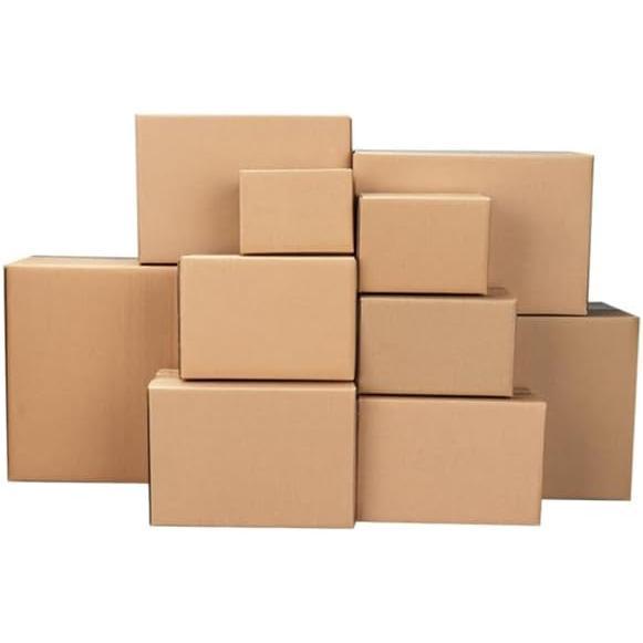 100 Corrugated Paper Boxes – 8×6×4, 4×4×4, 6×6×6, 6×4×4, 6×4×2 Inches Yellow – Sturdy Shipping Boxes, Gift Boxes, Storage, Packaging, Craft, DIY, Retail, Small Business, Party Favor, Organization, Waterproof, Moisture Proof, Easy Assembly Boxes