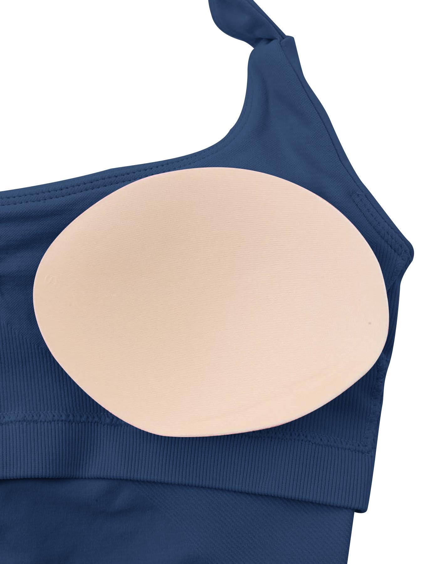 Women's Solid Removable Chest Pad Sports Tank Top, Casual Comfort and Durability Halter Neck Sports Top for Yoga Gym Workout, Ladies Sportswear for All Seasons, Backless Sports Vest, Hollow Back Activewear