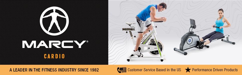 Marcy Air-Resistance Exercise Fan Bike With Dual Acction Handlebars