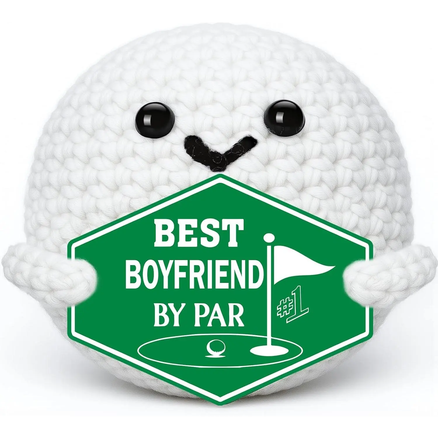 Gifts for Boyfriend Him Birthday - Sweetest Day Christmas for Bf | Funny Crochet Golf Ball Accessories, Anniversary  Boyfriend Day for Boyfriend Bf Him Men Man Fiance Romantic