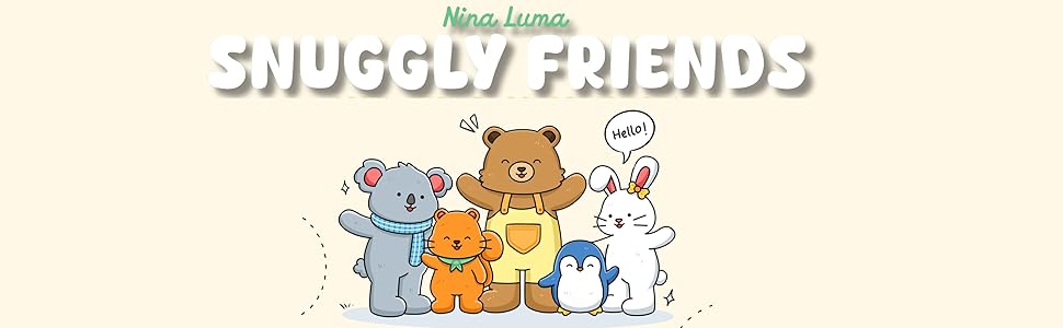 Snuggly Friends: Cute Coloring Book for Adults and Teens with Cozy Fuzzy Animals in Hygge Moments for Relaxation, with Exclusive Music for a Complete ... Experience (Snuggly Friends Coloring Series)