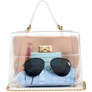 Clear Bag For Stadium Approved, Clear Purse, Trendy Gift, Shoulder Bag & Fashion HandbagsGift.