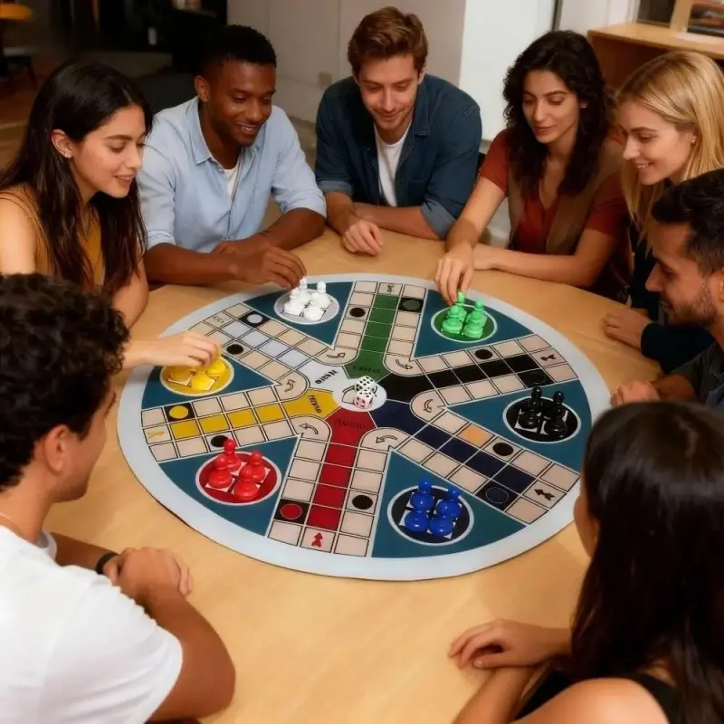 Large Six-Person Board Game, Family Game Night, Family Board Games, Classic Chess Strategy Dice Game, 24 Colorful Dice, Fast-Paced Party Game, Party Table Game, Tabletop Games, Christmas, Halloween