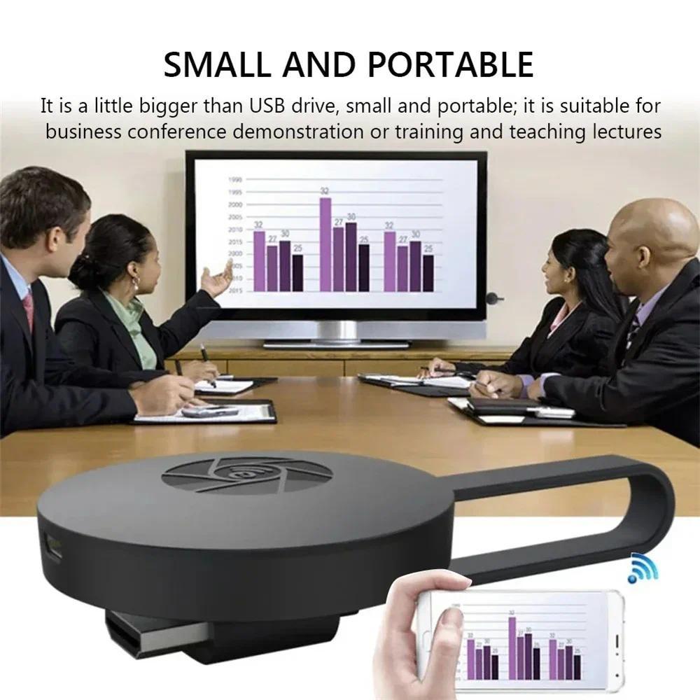 Wireless TV Stick Video Receiver Portable 1080P TV HD WIFI Dongle Adapter For Android/iOS TV Box Computer Live Screen Projector