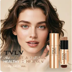 Multi-Use Contour Stick with  Included Brush - 4 Shades for Natural Sculpting & Highlighting, Waterproof & Blendable Face Makeup