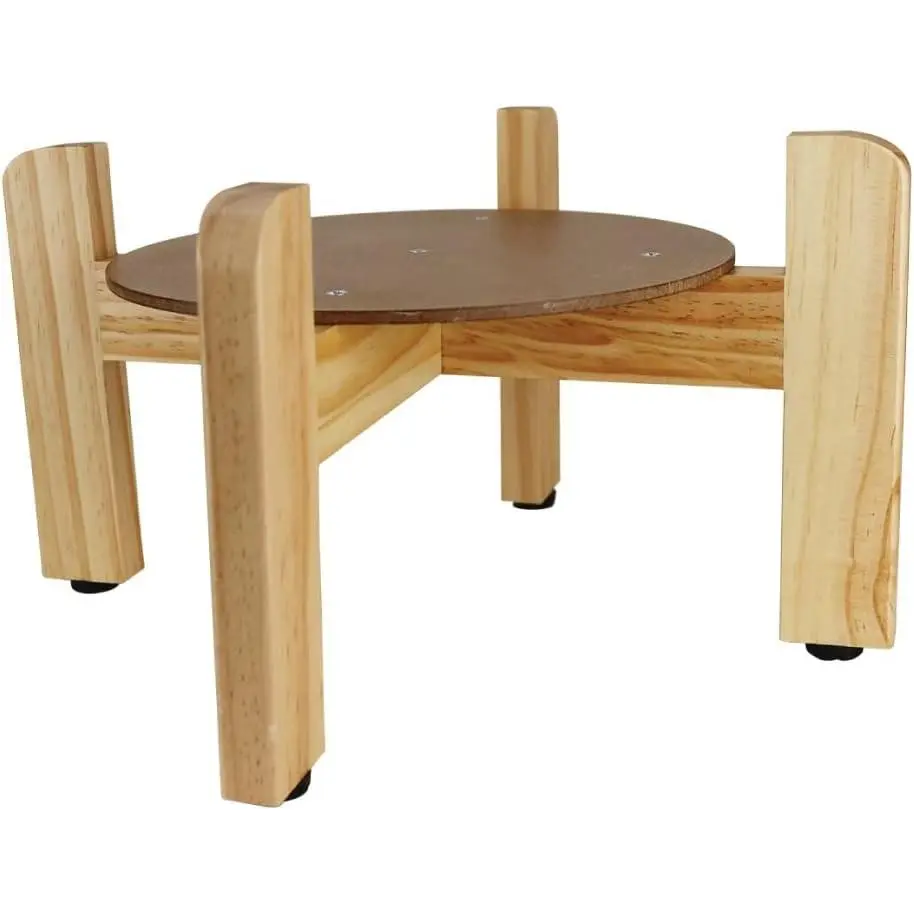 Natural Wood Water Dispenser Counter Stand, Natural Wood Finish, Easy Assembly with included hardware, 7 inch height