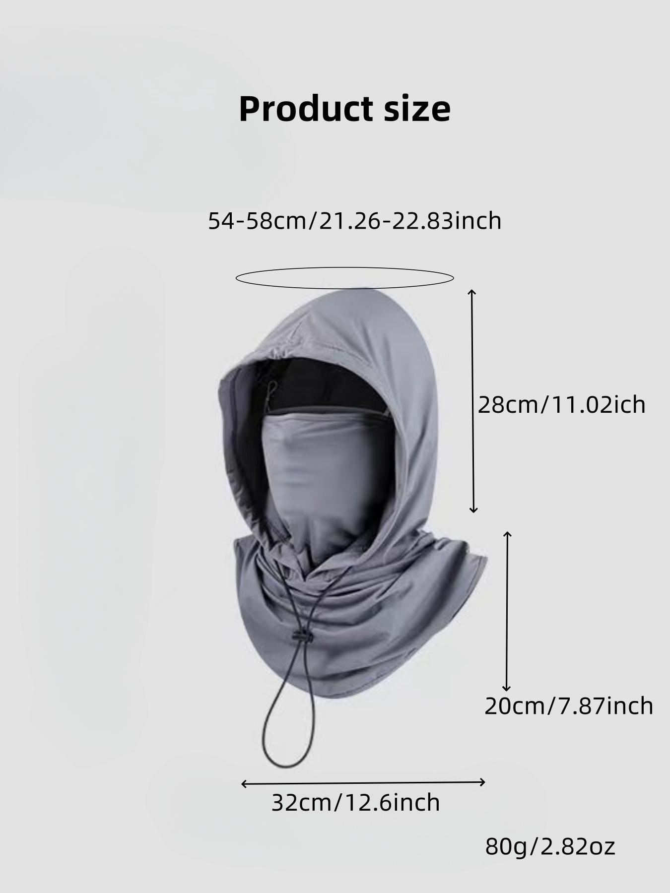 1pcs and 2pcs multifunctional neutral ice silk sunshade balaclava hat - suitable for cycling, full face mask, Windproof face mask - adjustable neckband scarf, outdoor cycling helmet hat, suitable for fishing and outdoor sports. Unisex, same for couples