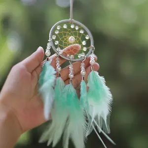 A multicolored dreamcatcher—a handcrafted ornament perfect as a car accessory, bag charm, birthday gift, or celebratory present
