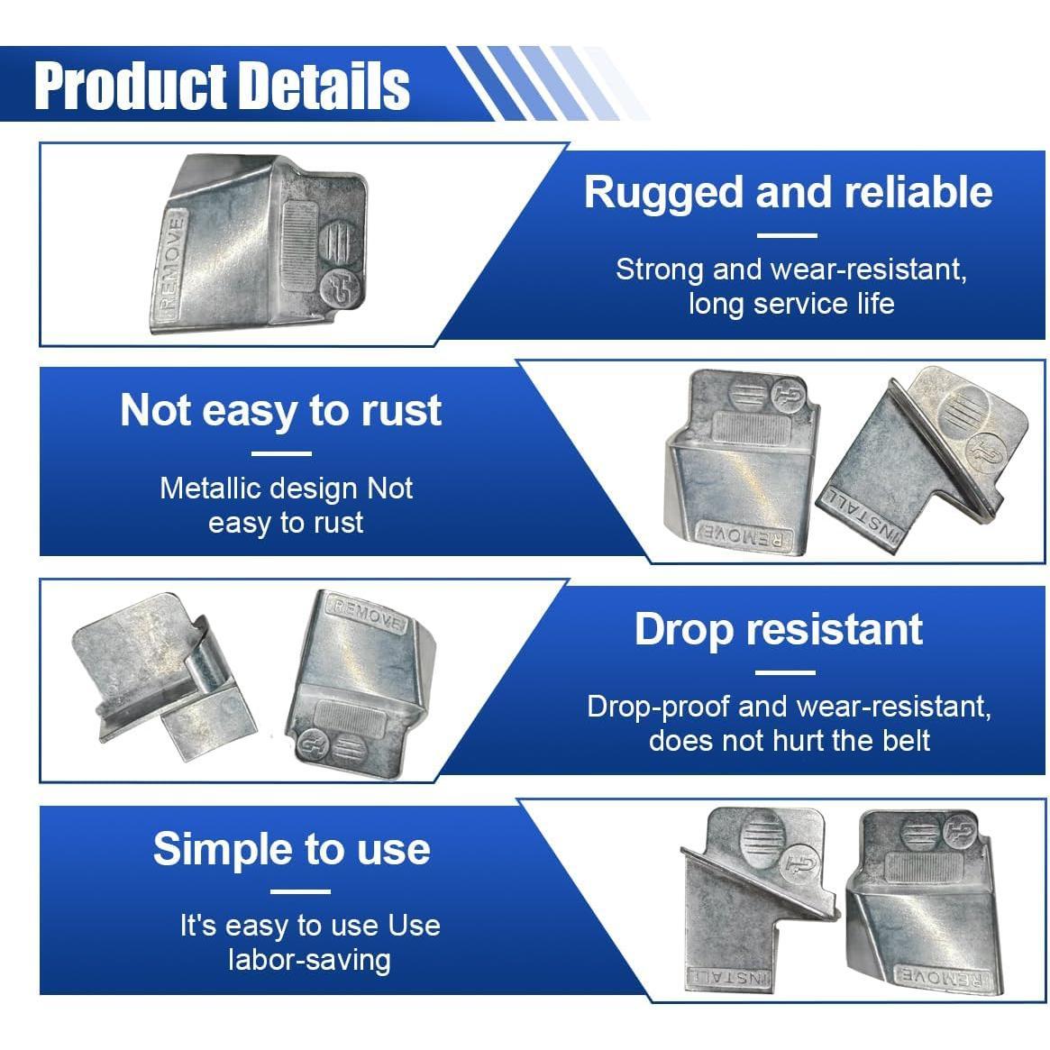 2PCS Stretch Belt Mate Kit, Serpentine Belt Tool for Timing Belt, Auxiliary Pulley Belt Removal Tool, Metal Stretch Belt Remover Installer Tool Kit for Car Trolley Truck Cart Belts