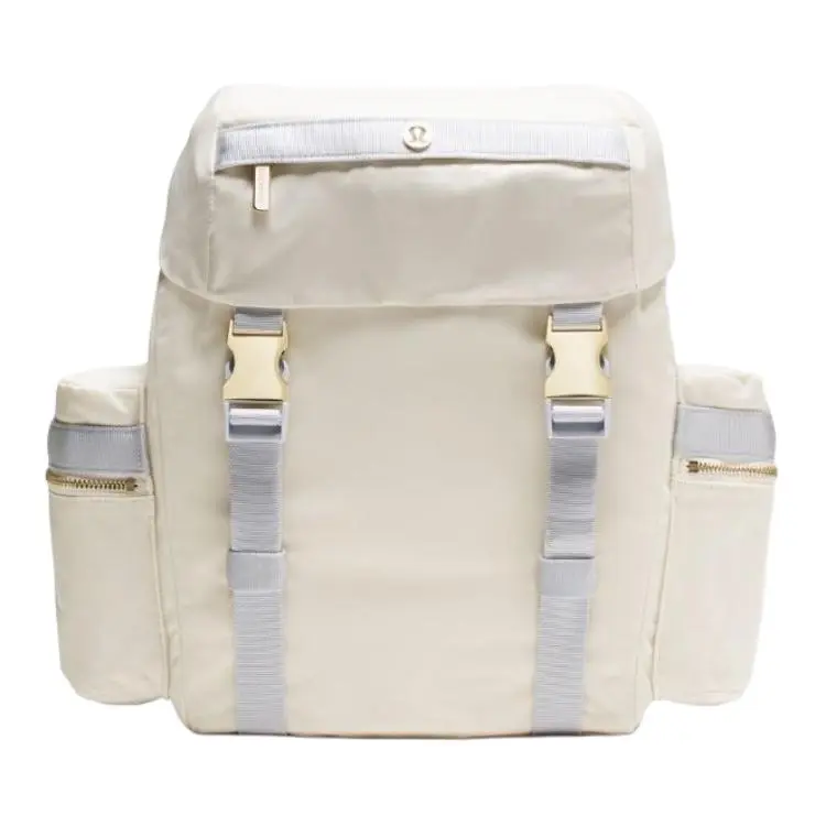 Lululemon Wunderlust 14L Lightweight Nylon Backpack for Men and Women – Minimalist Style in Light Ivory and Powder Blue, Small Backpack Women, Carry On Backpacks