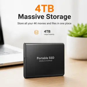 Hard drive storage Ultra-Fast USB 3.2 External SSD 1-4TB | Quiet Mobile Storage for Win/Mac/Android external hard drive
