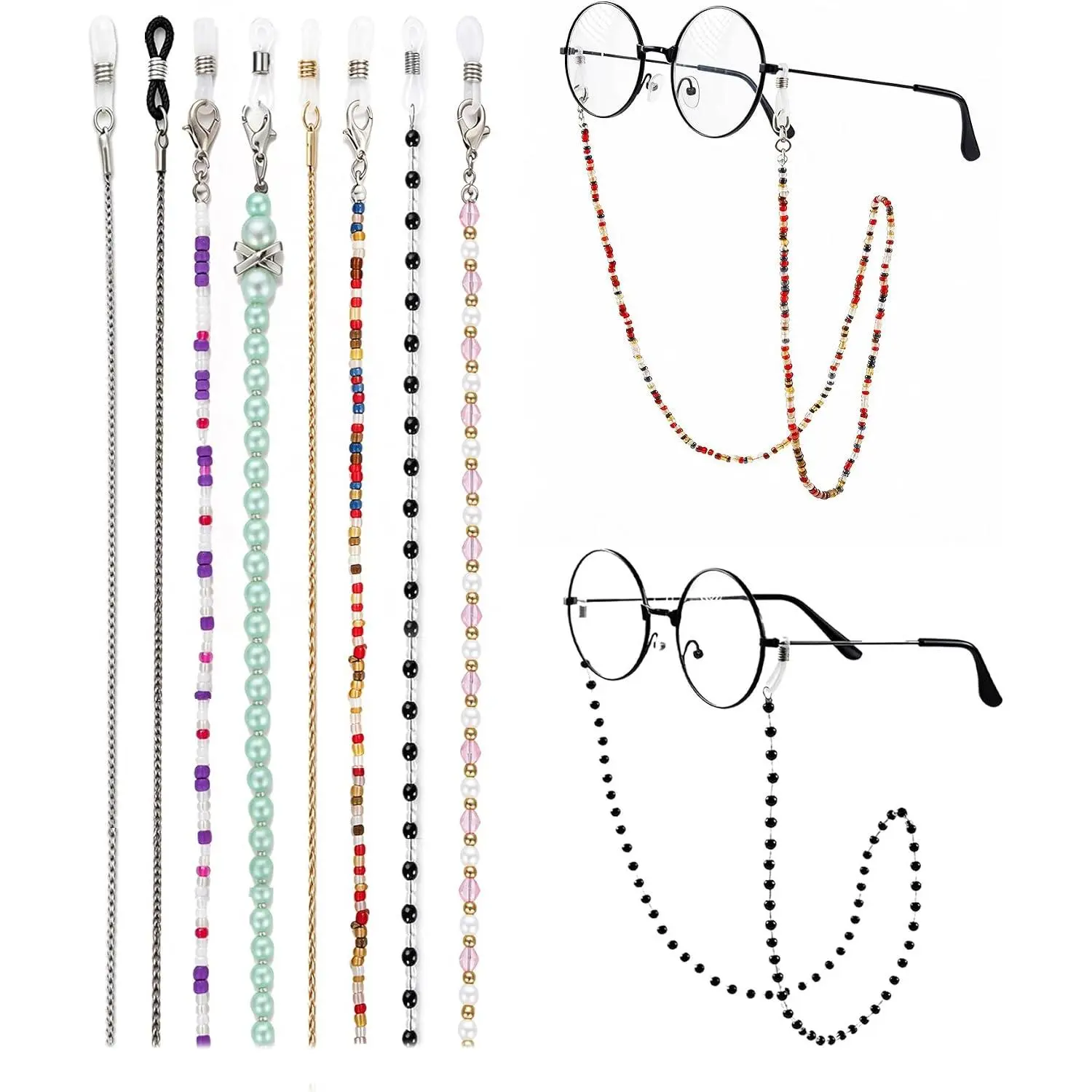 Stylish Sunglasses Chain for Women, Glasses  Mask Lanyard | Decorative Eyewear Accessory, Works as Glasses Chain or Mask Chain, Suitable for Moms  Reading and Outdoor Activities