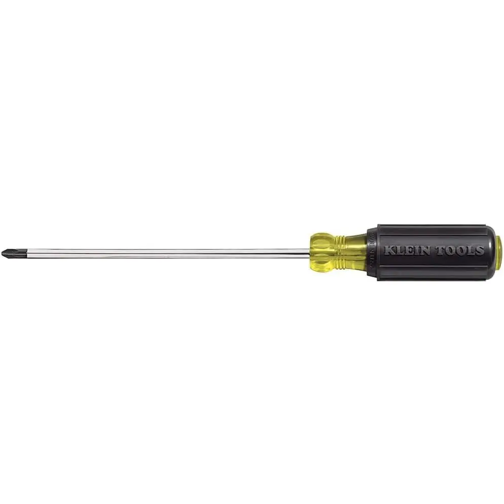 Klein Tools 6037 PH2 Phillips Screwdriver 7-Inch Round Shank, Made in USA