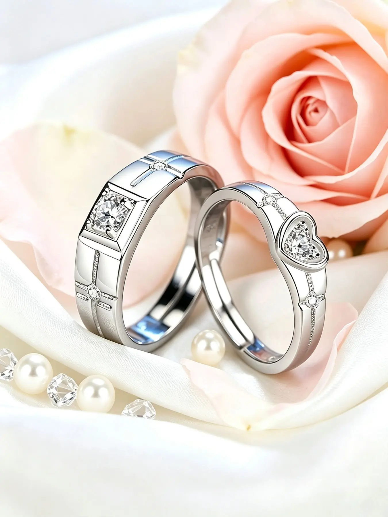 Unisex Couple Ring, Friend Ring, Promise Ring, Engagement Wedding Ring, Perfect Gift for Valentine's Day, Anniversary, Christmas, Girlfriend, Boyfriend, Friends