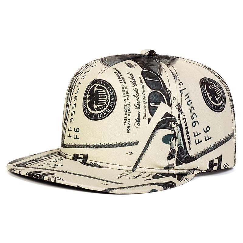 2025 Creative and Personalized New Printed Flat Edge Hat Street HipHop Hat Street Dance Decorative Hat Sunshade Hat Baseball Hat