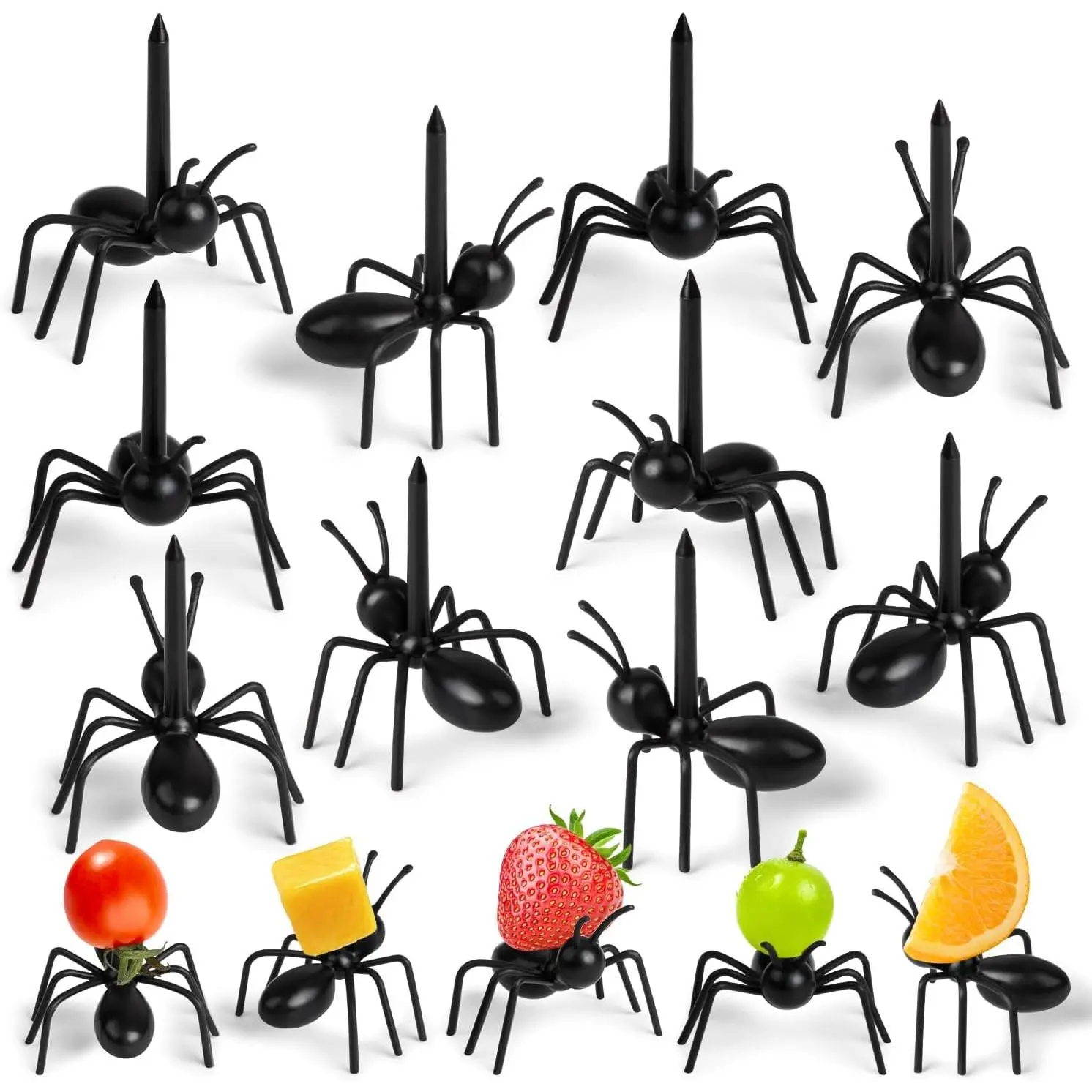 50 count Ant  Party Picks Cute    Fruit Toothpicks