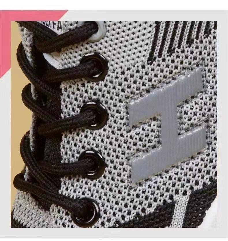 Spring and Summer New Flying Woven Women's Sneaker Fashionable All-Match Running Shoes Mesh Breathable Casual Shoes Female Student Shoes