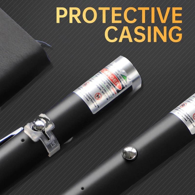 3-Pack Multipurpose Laser Pointer Pen, Red Dot Presentation Tool & Cat Chase Toy, Pocket-Sized with Lanyard for Teachers, Sales & Pet Owners