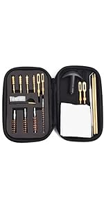 THE WELL KEPT Universal Cleaning Kit for All Guns - Brushes for Pistol, Handgun, Shotgun, Rifle - Elite Brass Rods and Accessories for Men