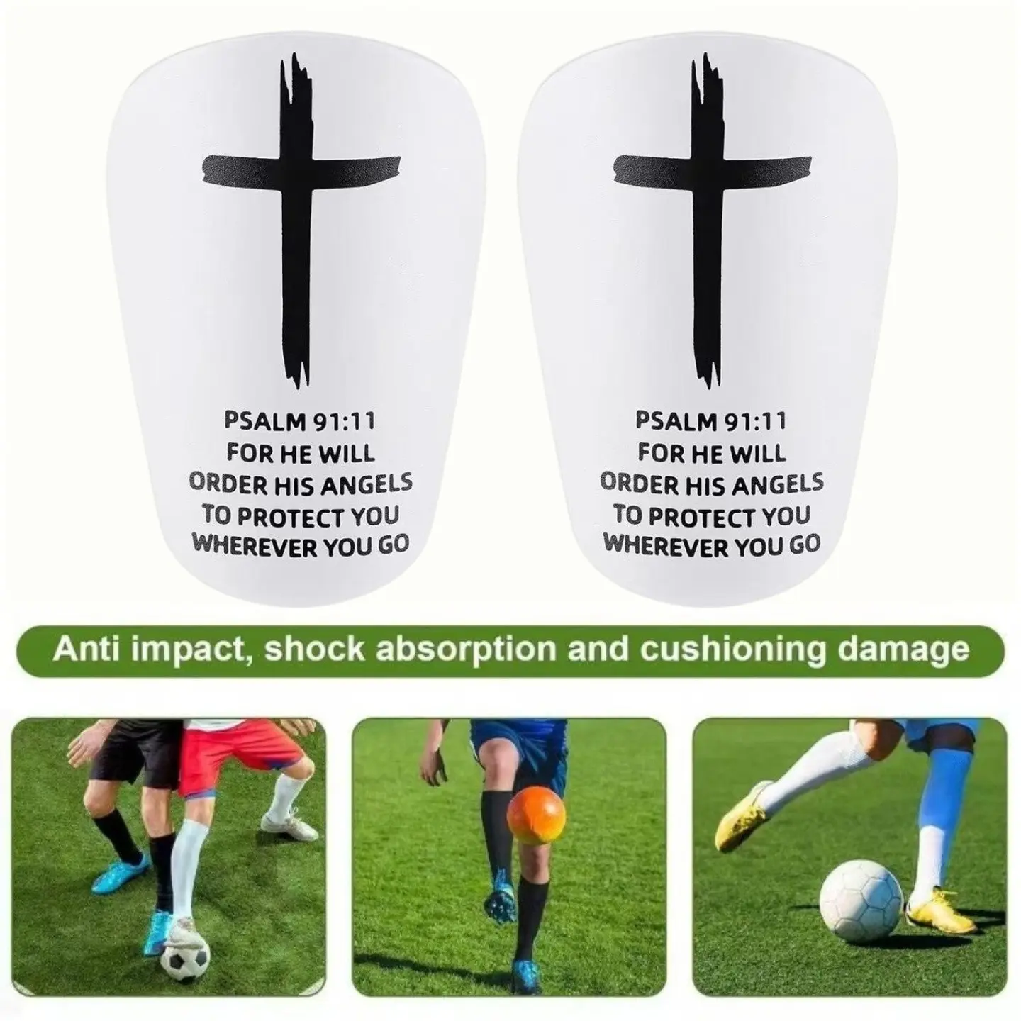 [Professional Shin Guards] Lightweight Professional Soccer Training Shin Guards, 1 Pair | Impact Reduction Buffer Protective Equipment - PP Material, Hand Wash/Dry Clean Safe
