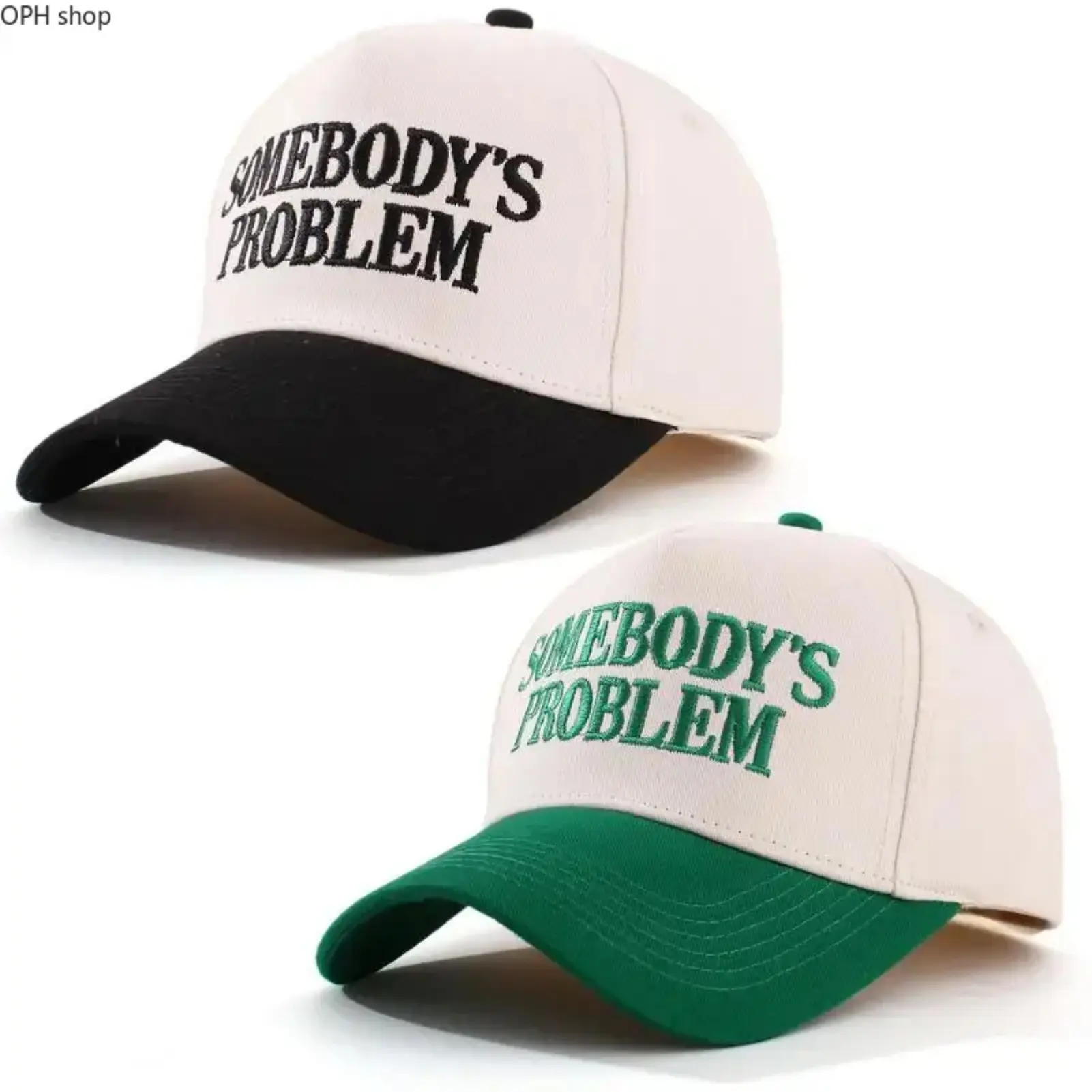 Unisex "Somebody's Problem" Letter Print Trucker Hat - Adjustable, Breathable Sun Protection Cap, Casual Outdoor Headwear, Perfect Christmas/Birthday Gift for Men & Women