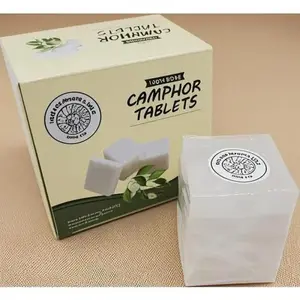 Refined Camphor Blocks for Aromatherapy |     100% Natural Odor Eliminator & Puja Essential, Reusable Incense Tablets, Premium Quality Alcanfor for Home & Spiritual Use (200 grams)