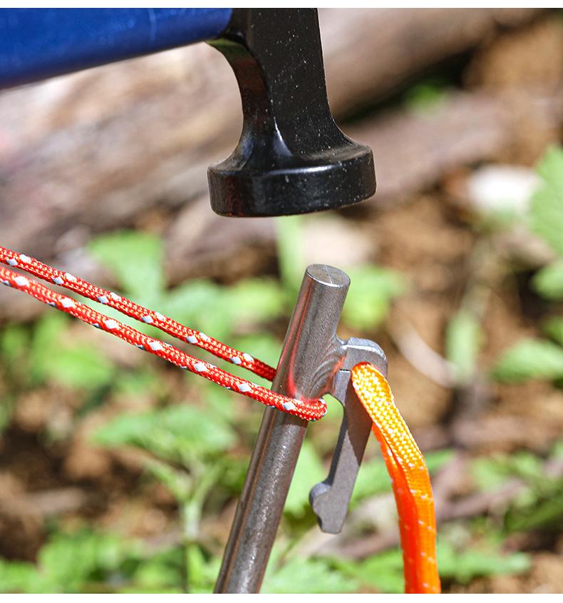 Titanium Tent Pegs Outdoor Camping Ground Nails for Sand & Gravel Terrains Heavy Duty Tent Stakes