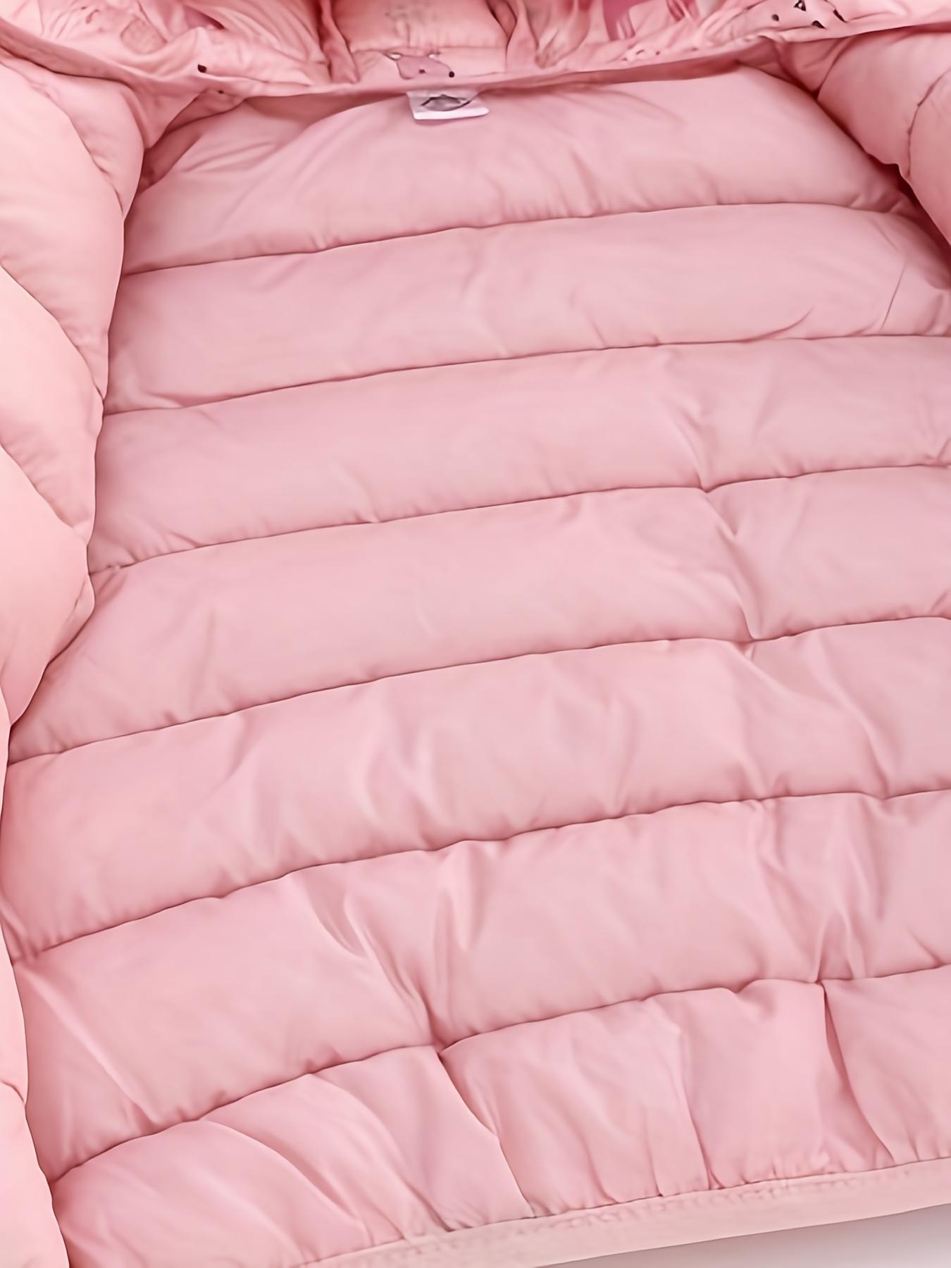 (New)Girls' Cute Dinosaur Print Hooded Jacket • Thickened Winter Coat with Zipper Closure • Soft Polyester Filling • Regular Fit Short Length for Fall/Winter • Halloween & Christmas Outfits • Dinosaur Clothes • Kids Winter Wear • Playful Kids (Gift)11