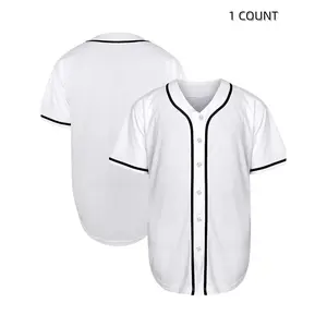 18ACTIVEKITBlank Jersey Plain hip joint jump, men's hips puffed baseball shirt short sleeve shirt