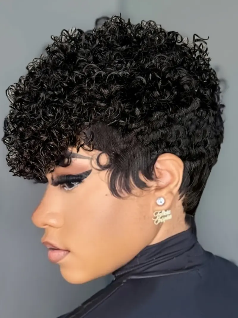 3c curly pixie cut - TikTok Shop display picture 1