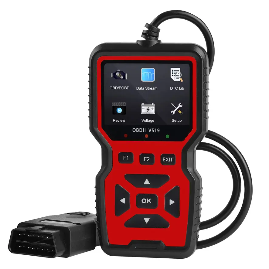 V519 OBD2 Scanner Car Engine Fault Code Reader Live Data Battery Voltage Test Tool