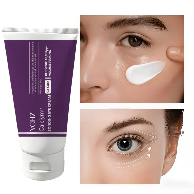 Calcium Eye Cream for Dark Circles 80g, Niacinamide and Calcium Gluconate Eye Cream for dark circles, under-eye bags, Hydrolyzed Elastin EX for plumping and firming, Korean eye cream, Hydrating Eye Treatments, Under Eye Care
