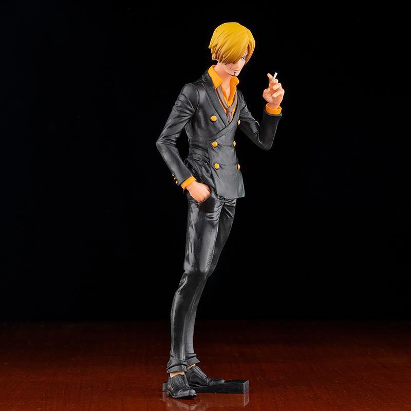 27cm One Piece Anime Figure Vinsmoke Sanji Smoking Insert Grandista PVC Action Figures Model Dolls Toys Kids Birthday Gift