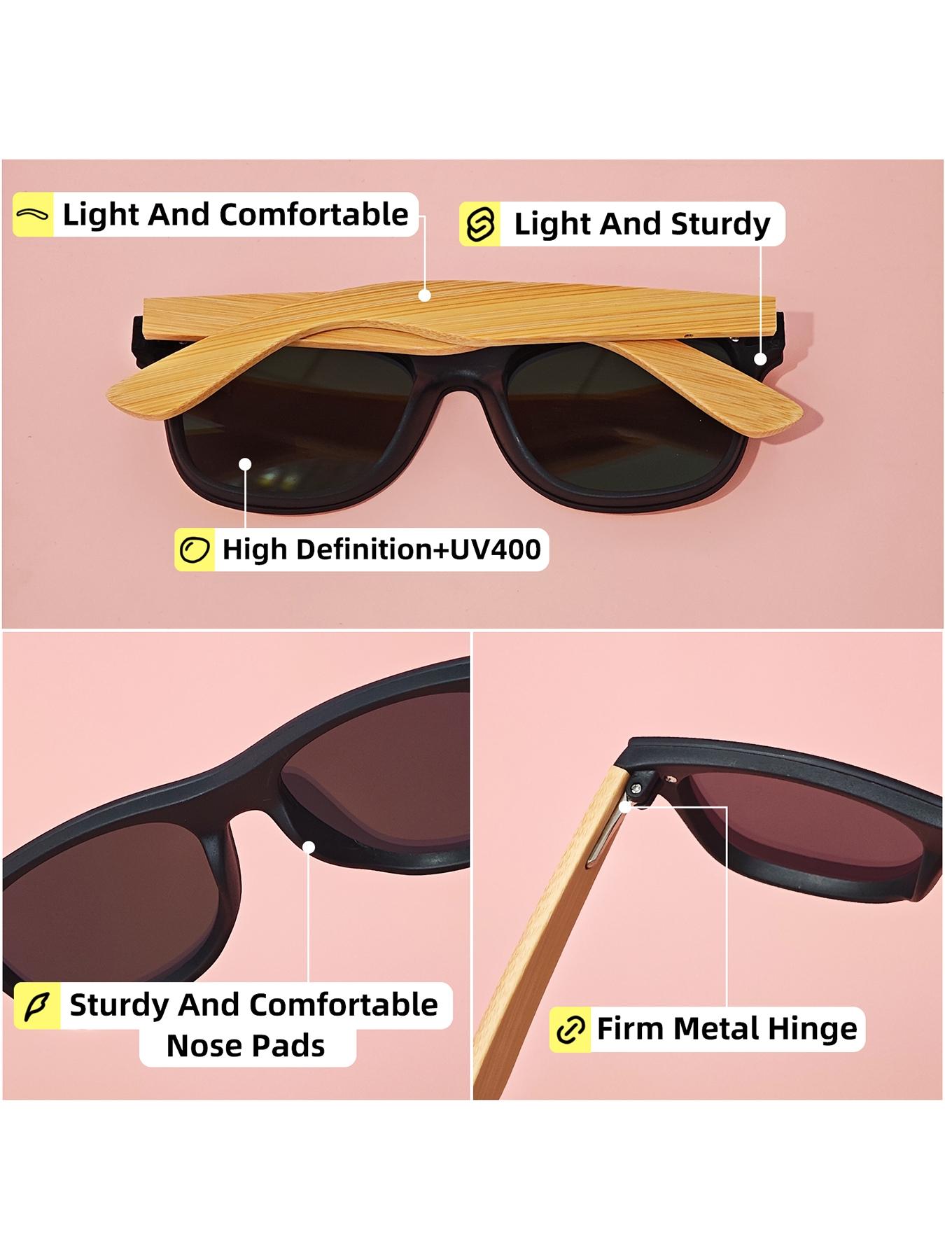 1 Pair Mepanda Unisex Square Full Frame Sunglasses, Bold Color Clashes, Declaring Your Edge, UV400