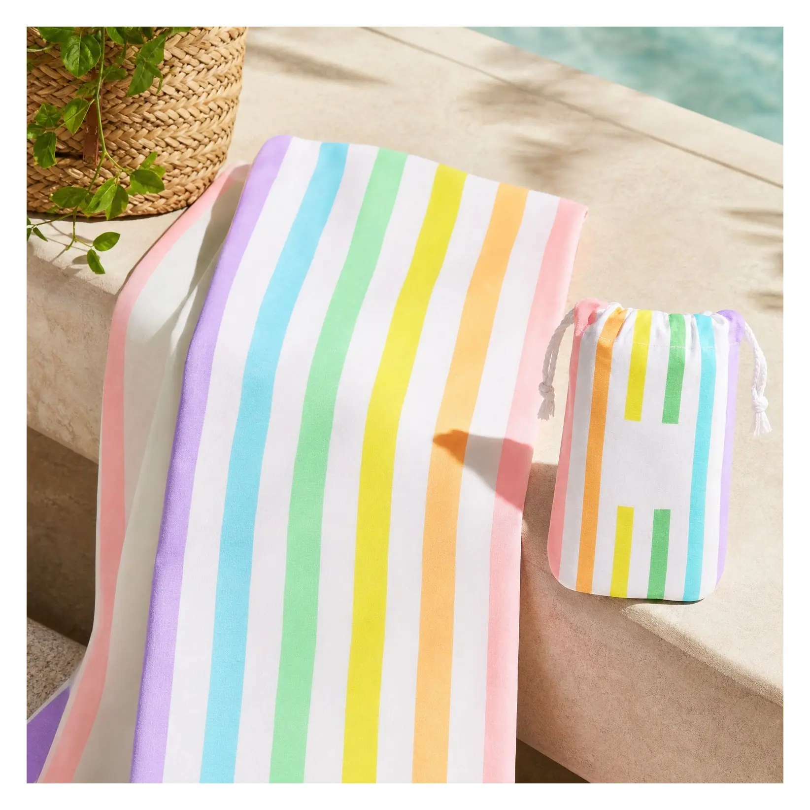 Quick Dry Sand Free Beach Towel - Compact, Lightweight, 100% Recycled - Includes Bag - Summer - Unicorn Waves - Extra Large (200x90cm, 78x35)Gift