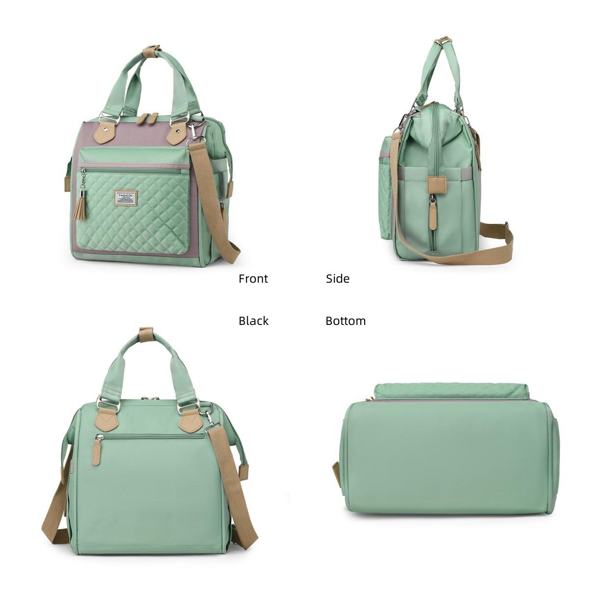 Large capacity multifunctional lightweight zipper lunch bag. Adjustable detachable shoulder strap, hand-held lunch bag gift for women, sturdy and reusable