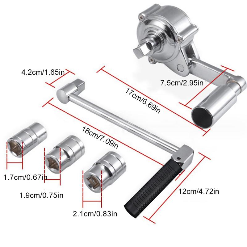 Torque Multiplier Wrench Set Chrome Vanadium Steel Lug Nut Remover Heavy Duty Labor-Saving Tool for Car & Truck Tire Repair
