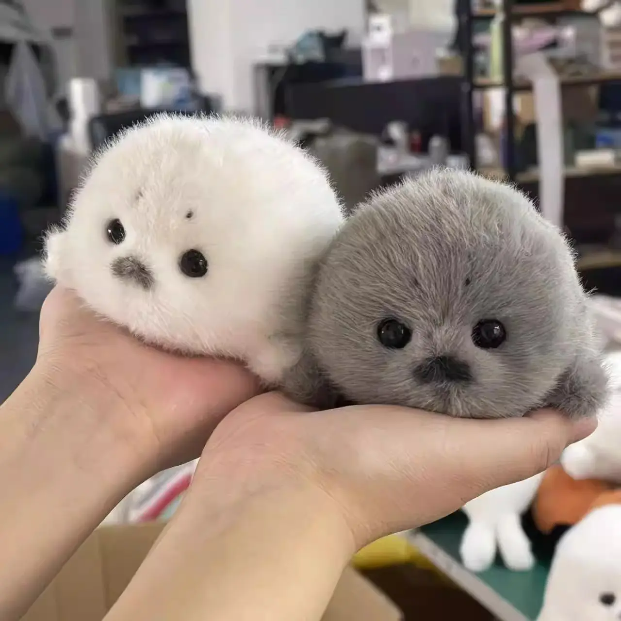 Handmade Seal Plush Backpack Charm, Cute Marine Animal Series, Movable Nylon Blend Doll Pendant for Back-to-School, Backpack Charms, Plush Doll, Cute Back-To-School Buddy Accessory, Cute Animal Design