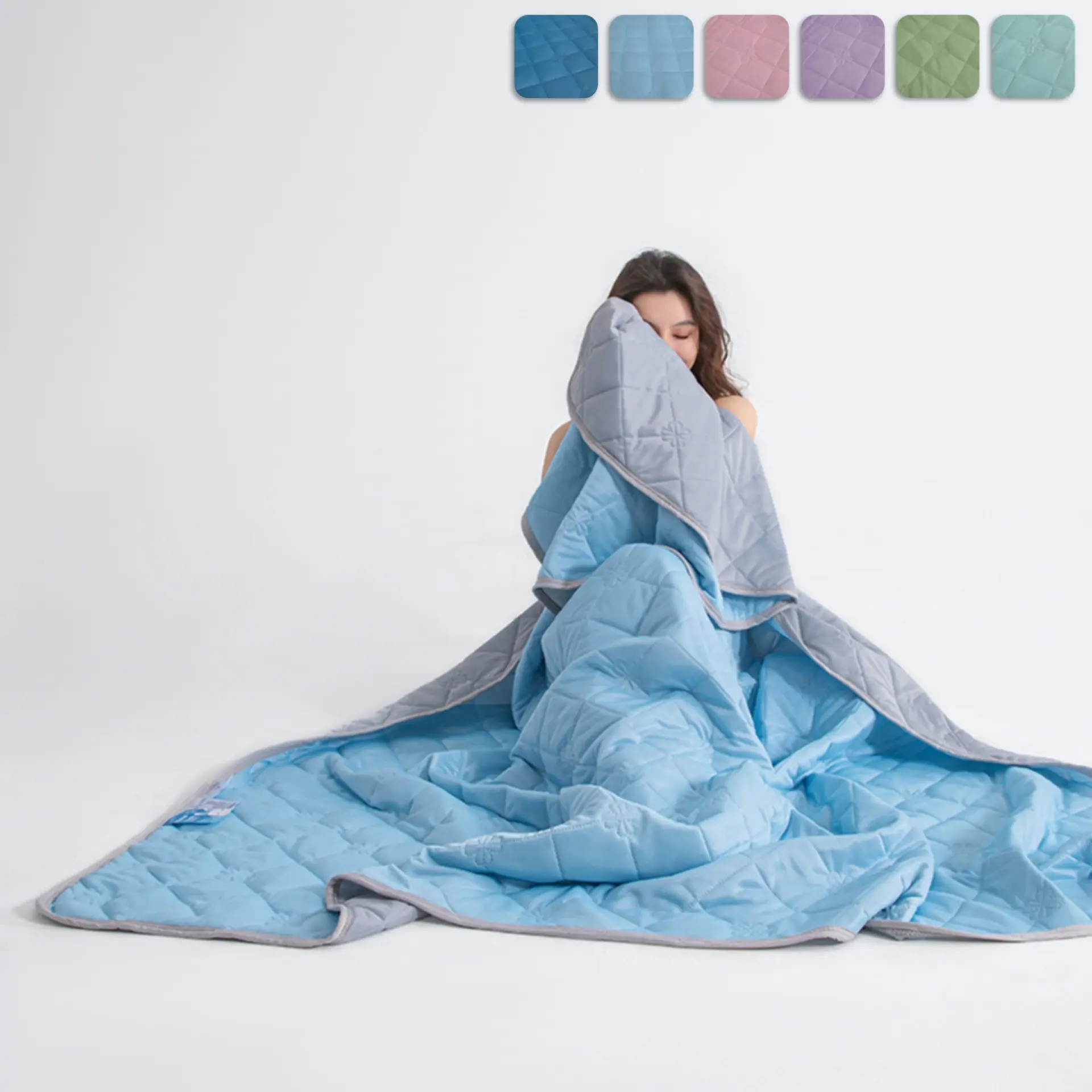 Cooling Summer Blanket, Lightweight Breathable Silky-Soft Bedding for Hot Sleepers and Night Sweats, Comfy Bedding, Soft Blanket Throw