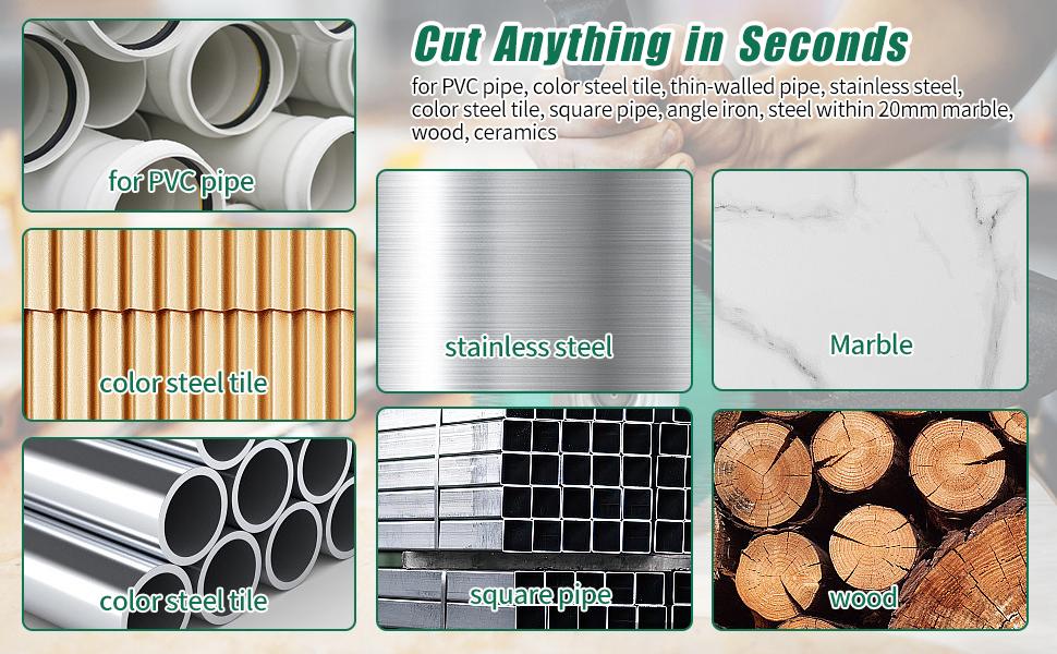 BODERI Indestructible Disc 2.0 -Cut Everything in Seconds, New Upgraded Indestructible Disc for Angle Grinder 7/8 inch, 4 inch Circular Saw Blades for Ceramic Tile Glass Metal Wood Cutting (3 Pack)